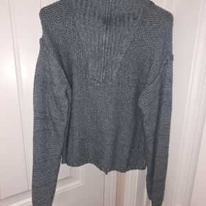 Universal Thread Women's Cowl Neck Sweater in Blue